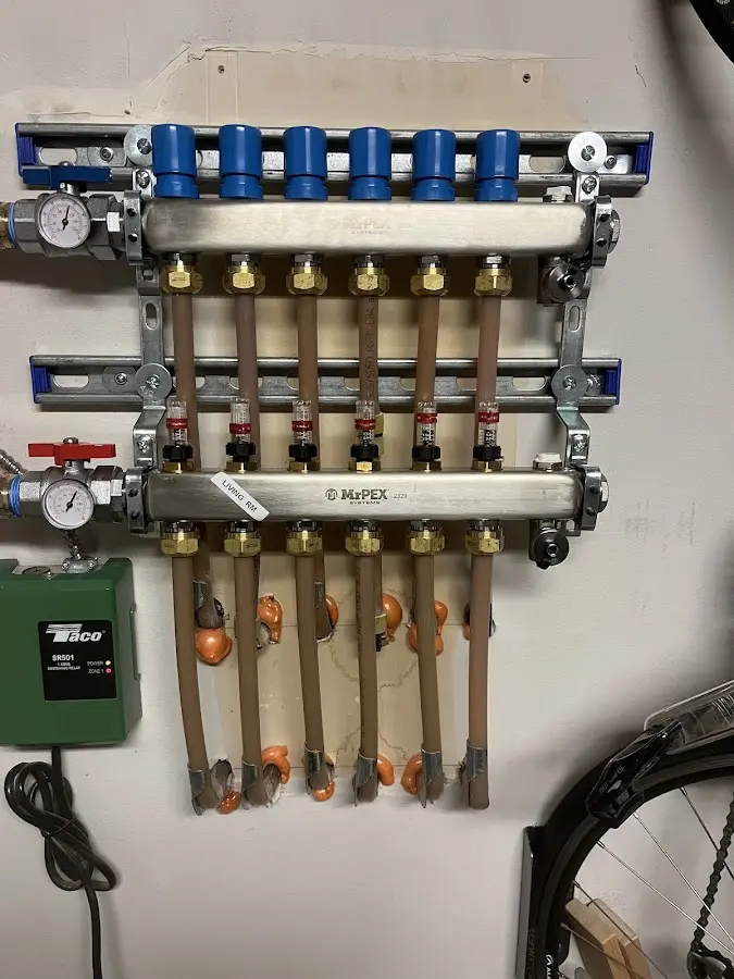 Plumber performing Leak Detection at a residential property in Long Lake